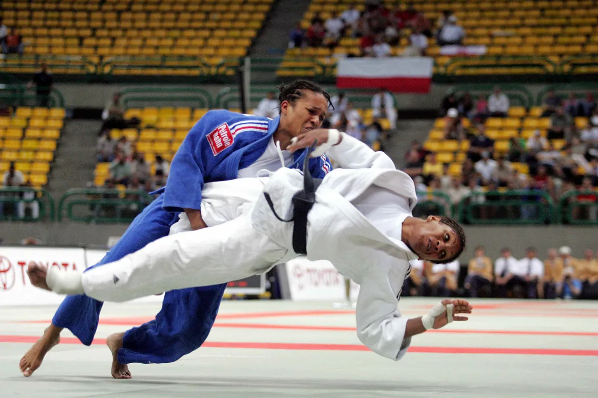 Driulis Gonz&aacute;lez na final do Campeonato Mundial de Jud&ocirc; 2005 (Iconsport)