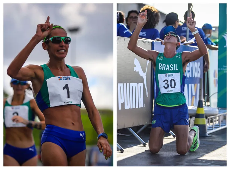 S&Oacute; D&Aacute; BRASIL! Dupla da marcha atl&eacute;tica &eacute; campe&atilde; do Campeonato Sul-Americano