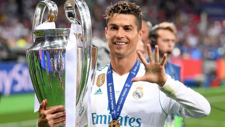 Cristiano Ronaldo pentacampe&atilde;o da Champions