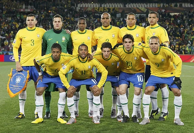 Camisa da Sele&ccedil;&atilde;o Brasileira na Copa do Mundo de 2010