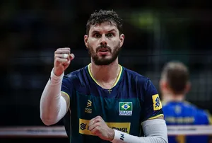 Preocupa? Bruninho cita dores após vitória do Brasil contra Cuba