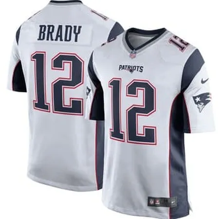 Camisa New England Patriots Tom Brady Branca