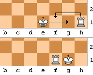 Roque curto, um dos princpais movimentos do xadrez