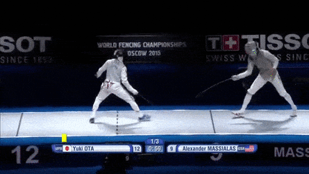 Marchar e Romper, movimentos da Esgrima