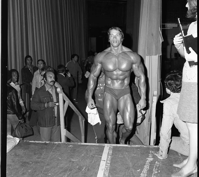 Arnold Schwarzenegger possui 7 prêmios do Mr. Olympia