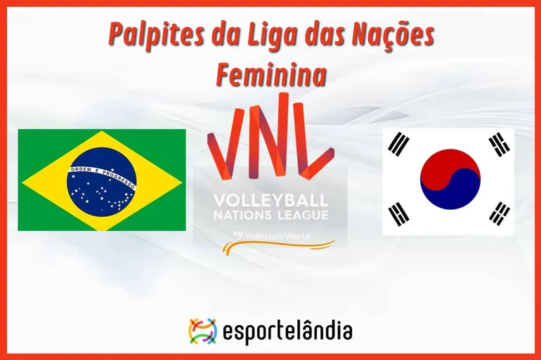 Palpites vôlei: Brasil x Coreia do Sul – Liga das Nações – 16/05/2024