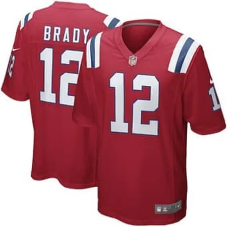 Camisa New England Patriots Tom Brady Vermelha