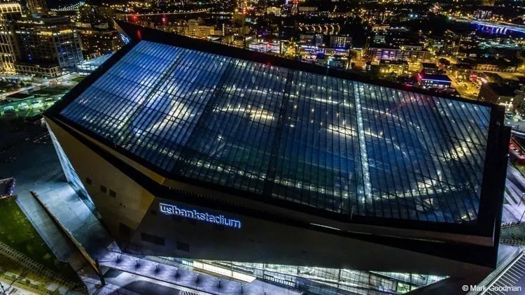 US Bank Stadium est&aacute;dio do Minnesota Vikings