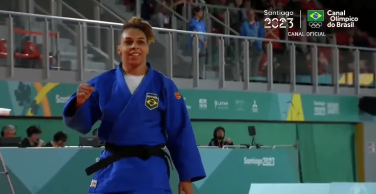 Samanta Soares faz jud&ocirc; do Brasil atingir recorde HIST&Oacute;RICO no Pan