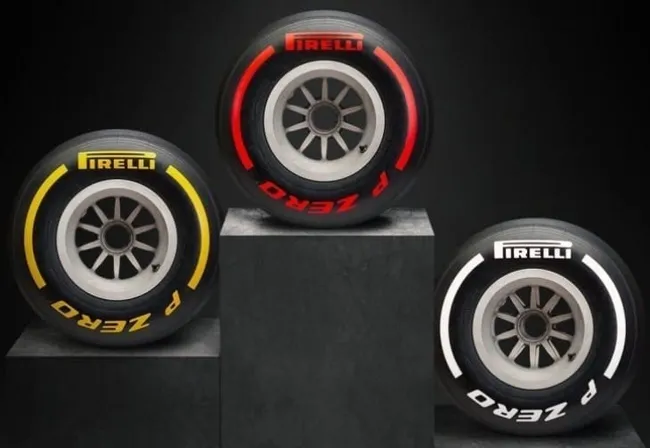 Pneus da Pirelli da F&oacute;rmula 1