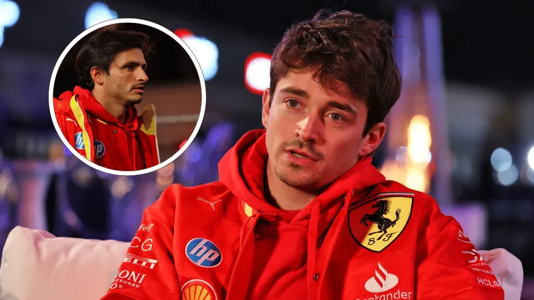 REVOLTADO! Leclerc manda a real para a Ferrari ap&oacute;s atitude de Sainz