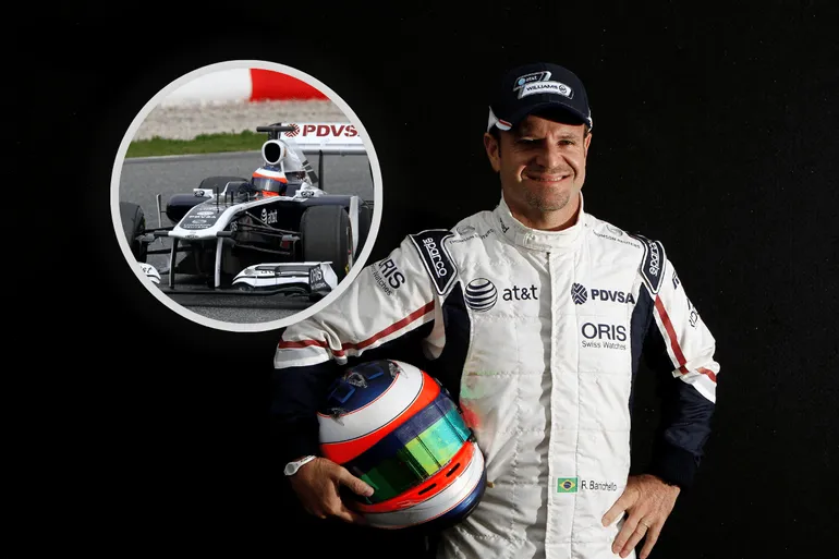 (Vídeo) EMOCIONANTE! Filhos de Rubens Barrichello pilotam Williams usada pelo pai na Fórmula 1