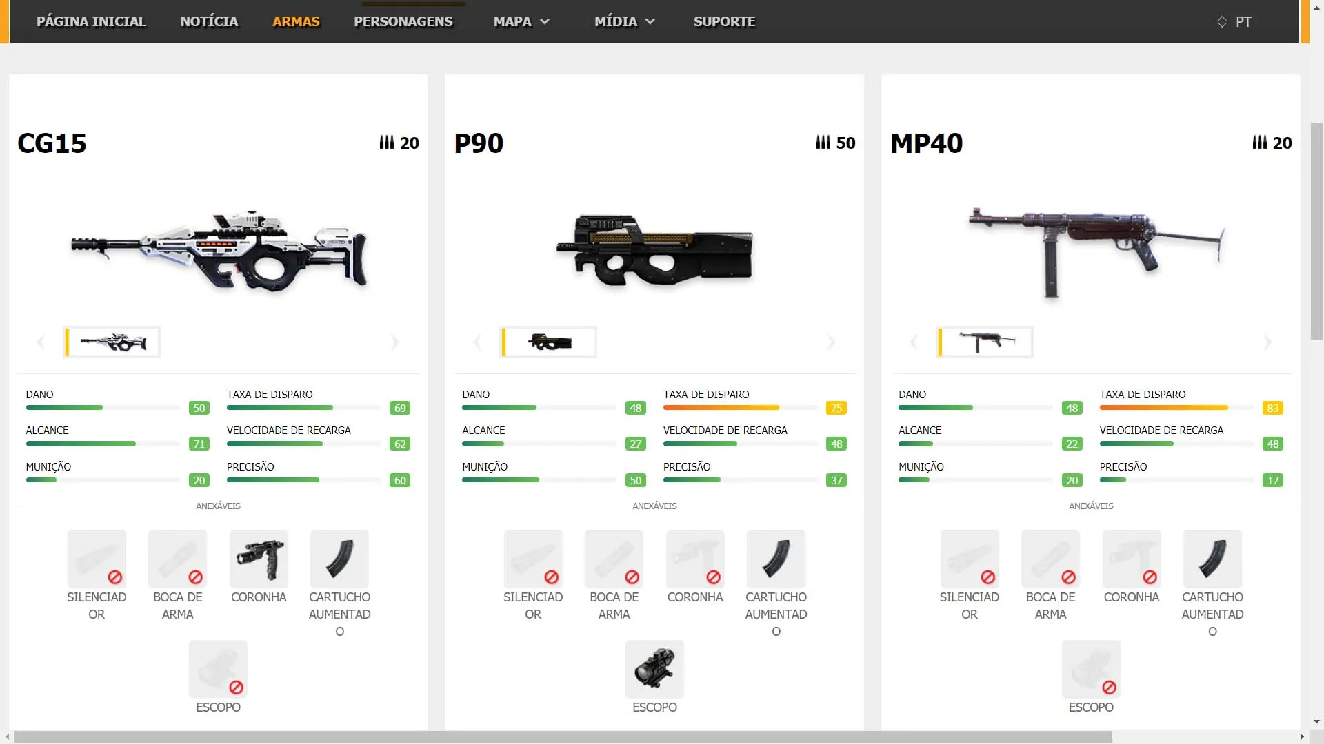 armas free fire