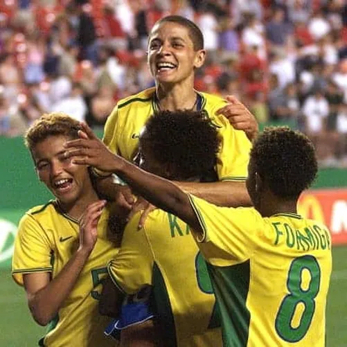 Sissi, do Brasil, foi artilheira da Copa do Mundo de futebol feminino de 1999