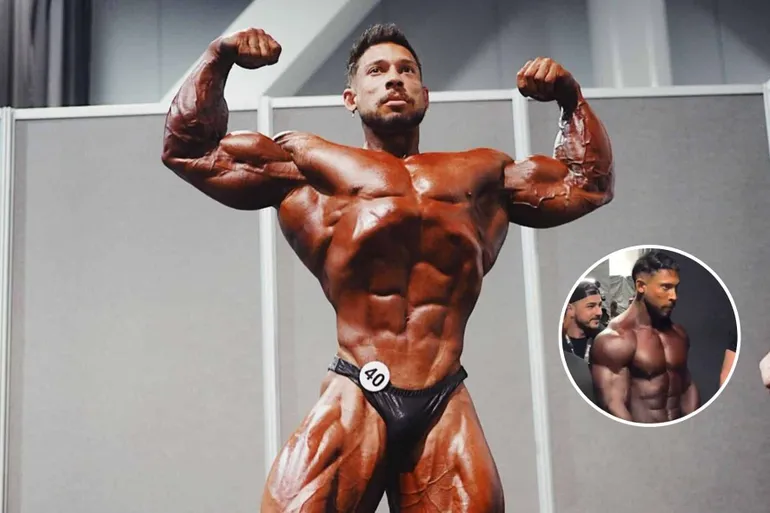 Vaza f&iacute;sico espetacular de Ramon Dino para o Mr. Olympia Brasil 2024
