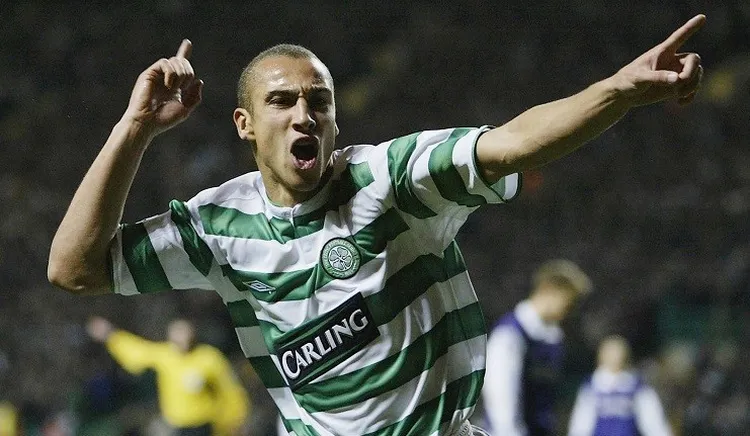 Henrik Larsson atacante do Celtic