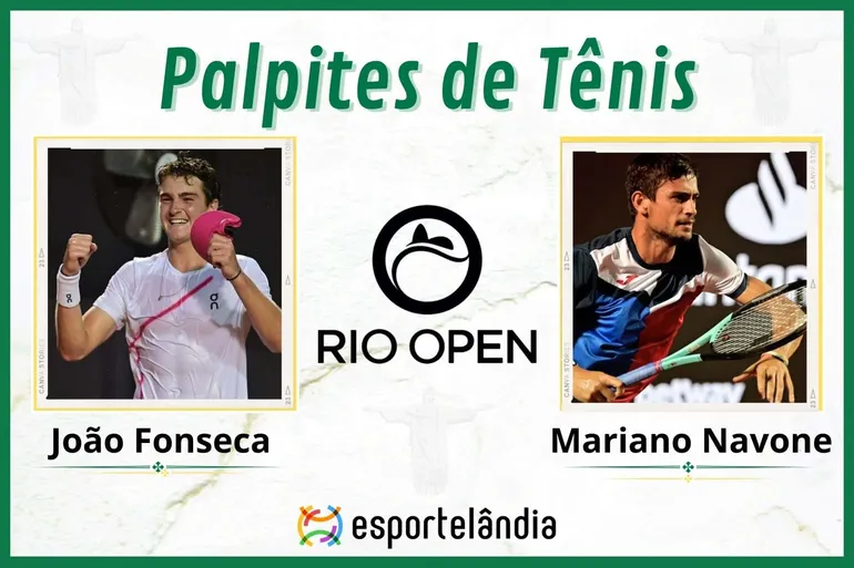 Palpites Tênis: João Fonseca x Mariano Navone – 23/02 – Rio Open