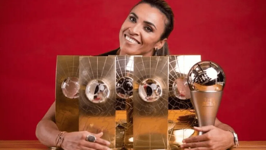 Marta venceu 6 vezes o prêmio de Melhor Jogadora do Mundo