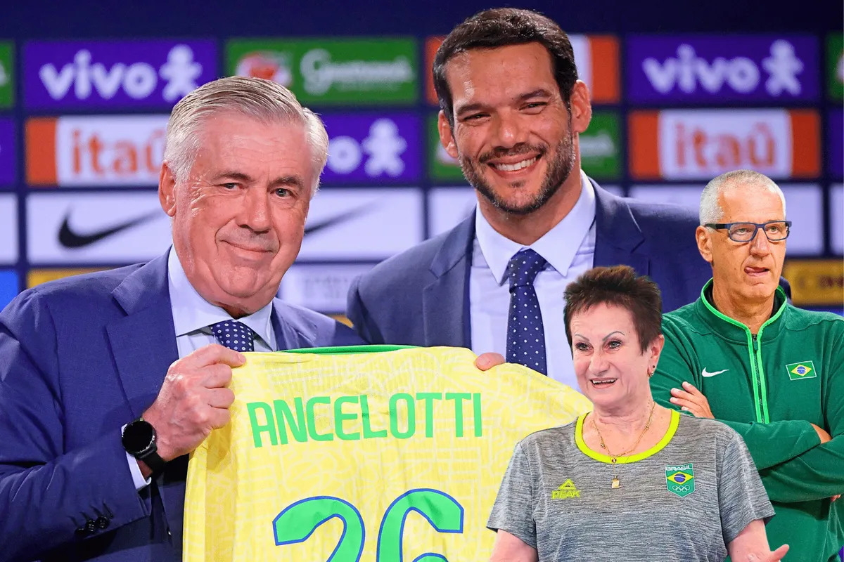 N&atilde;o &eacute; s&oacute; Carlo Ancelotti! Treinadores estrangeiros em Sele&ccedil;&otilde;es Brasileiras j&aacute; representam 23%