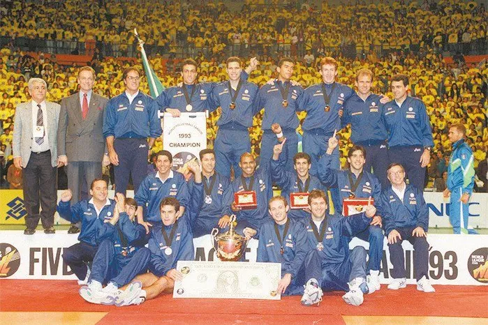 rasil campe&atilde;o da Liga Mundial de v&ocirc;lei 1993