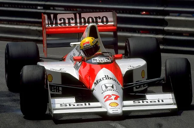 McLaren de Ayrton Senna no GP de M&ocirc;naco de 1990