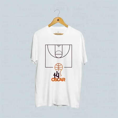 Camiseta Oscar Schmidt Quadra de Basquete
