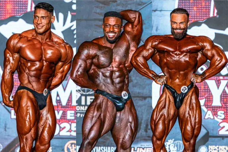 (FOTOS EM 4K) Ramon Dino x Ruff Diesel x Mike Sommerfeld na Classic Physique no Mr. Olympia 2025