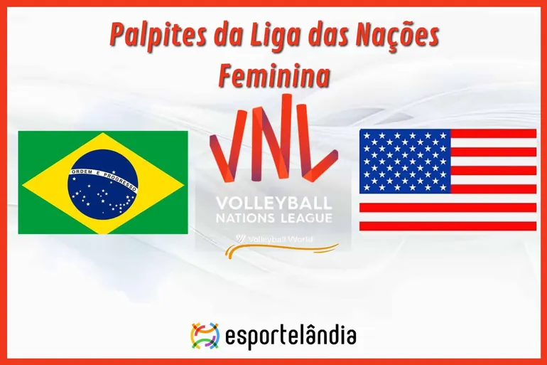 Palpites vôlei: Brasil x Estados Unidos – Liga das Nações – 17/05/2024