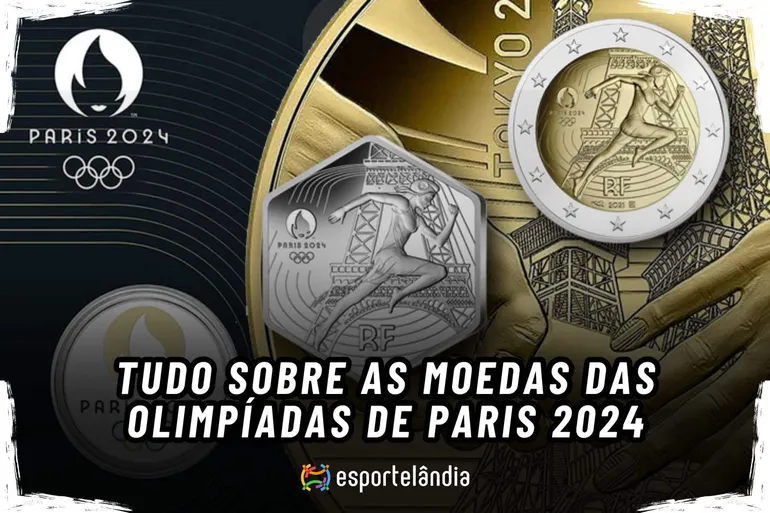 Moedas das Olimpíadas Paris 2024: conheça todos os modelos