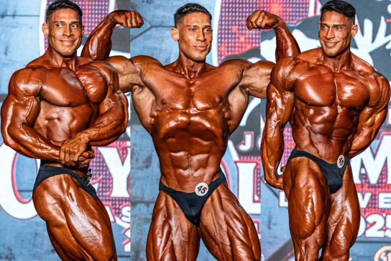(FOTOS EM 4K) Ramon Dino rouba a cena nas prévias do Mr. Olympia 2025; veja apresentação