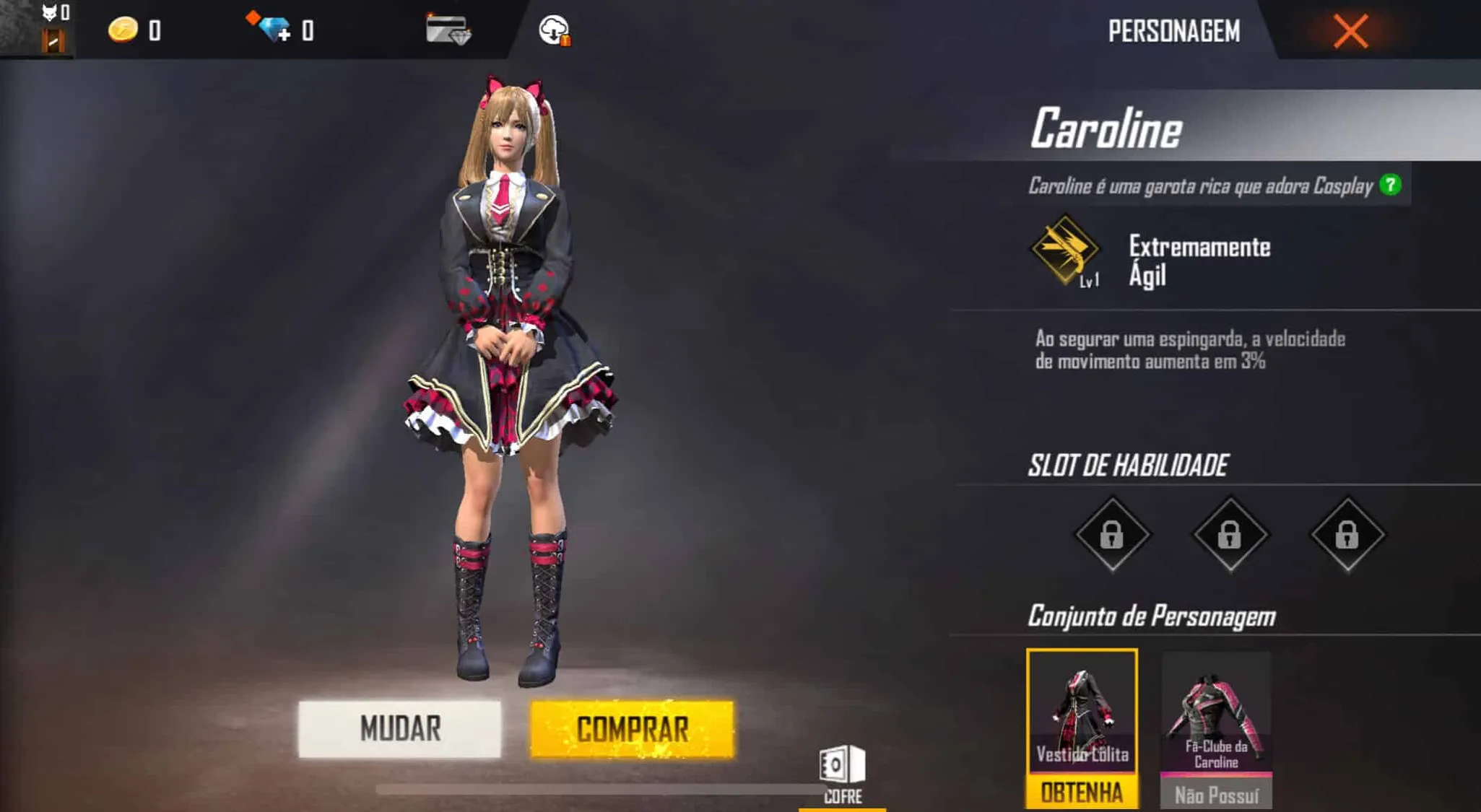 Personagens do Free Fire Caroline