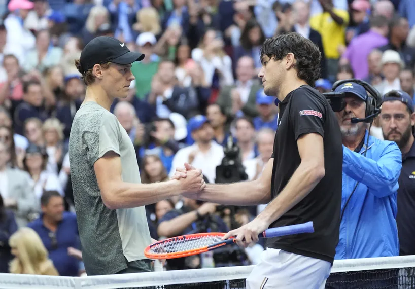Sinner e Fritz US Open 2024