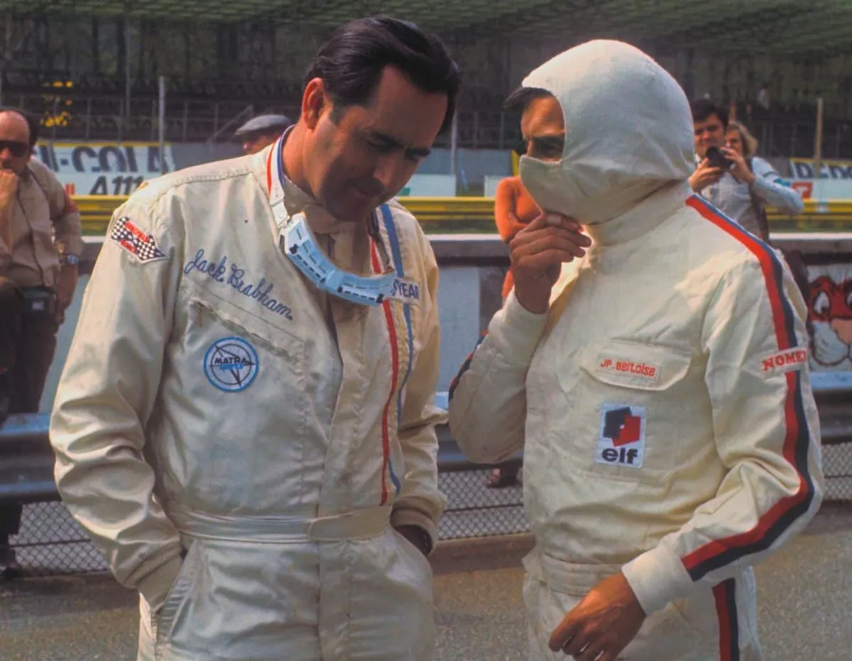 Jack Brabham e Jean Pierre em Monza em 1970 (Iconsport)