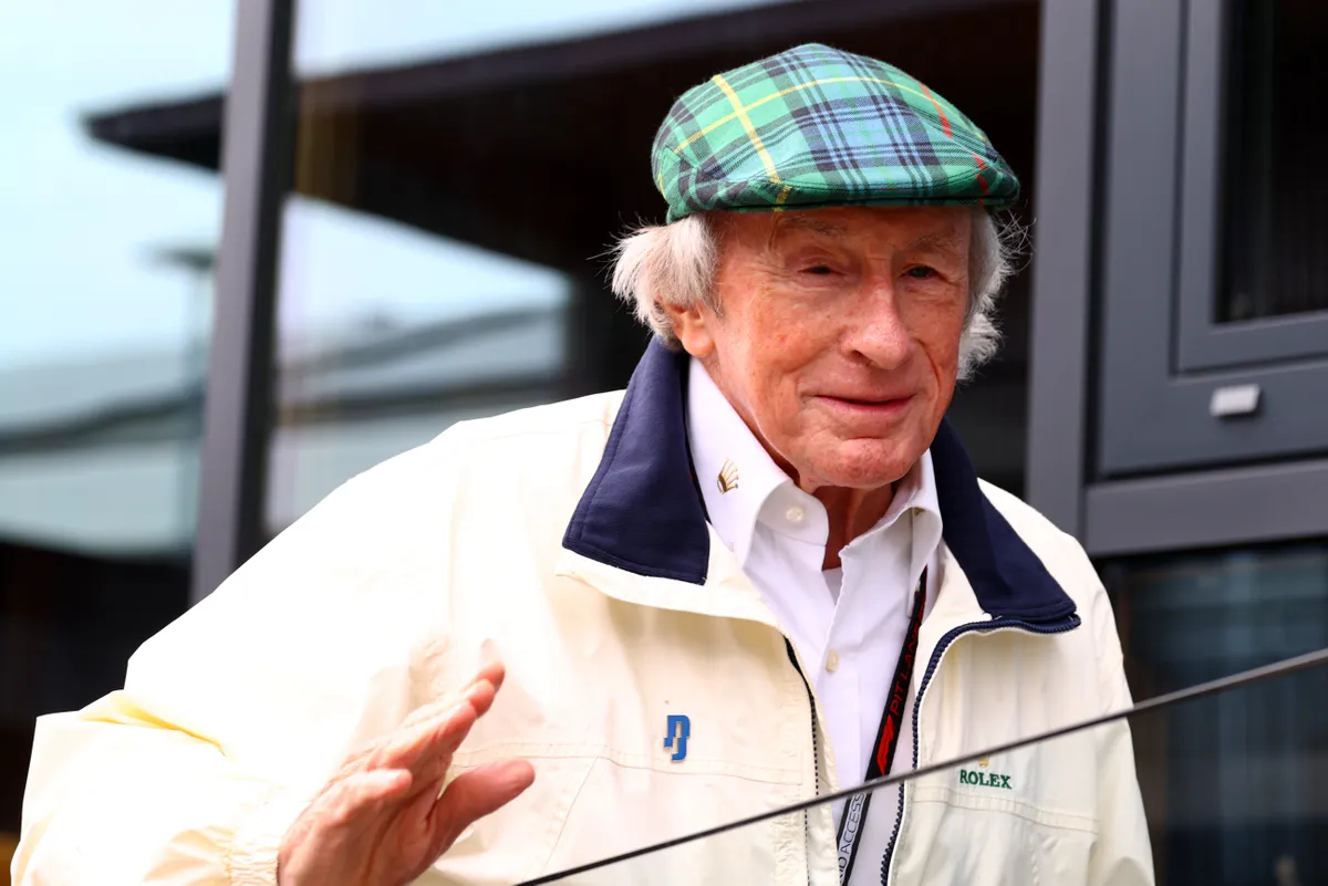 Jackie Stewart no Grande Pr&ecirc;mio da Inglaterra 2024 (Iconsport)