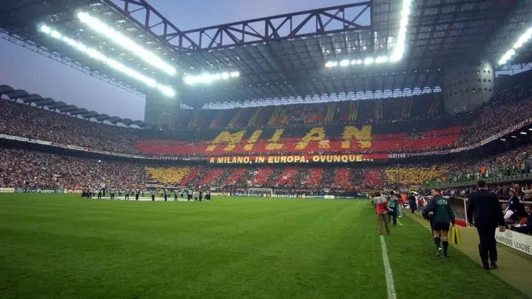 Milan tem uma das maiores torcidas da Itála