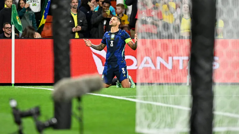 Bruno Guimar&atilde;es faz gol da virada no 50&ordm; jogo e Brasil vence a Austr&aacute;lia
