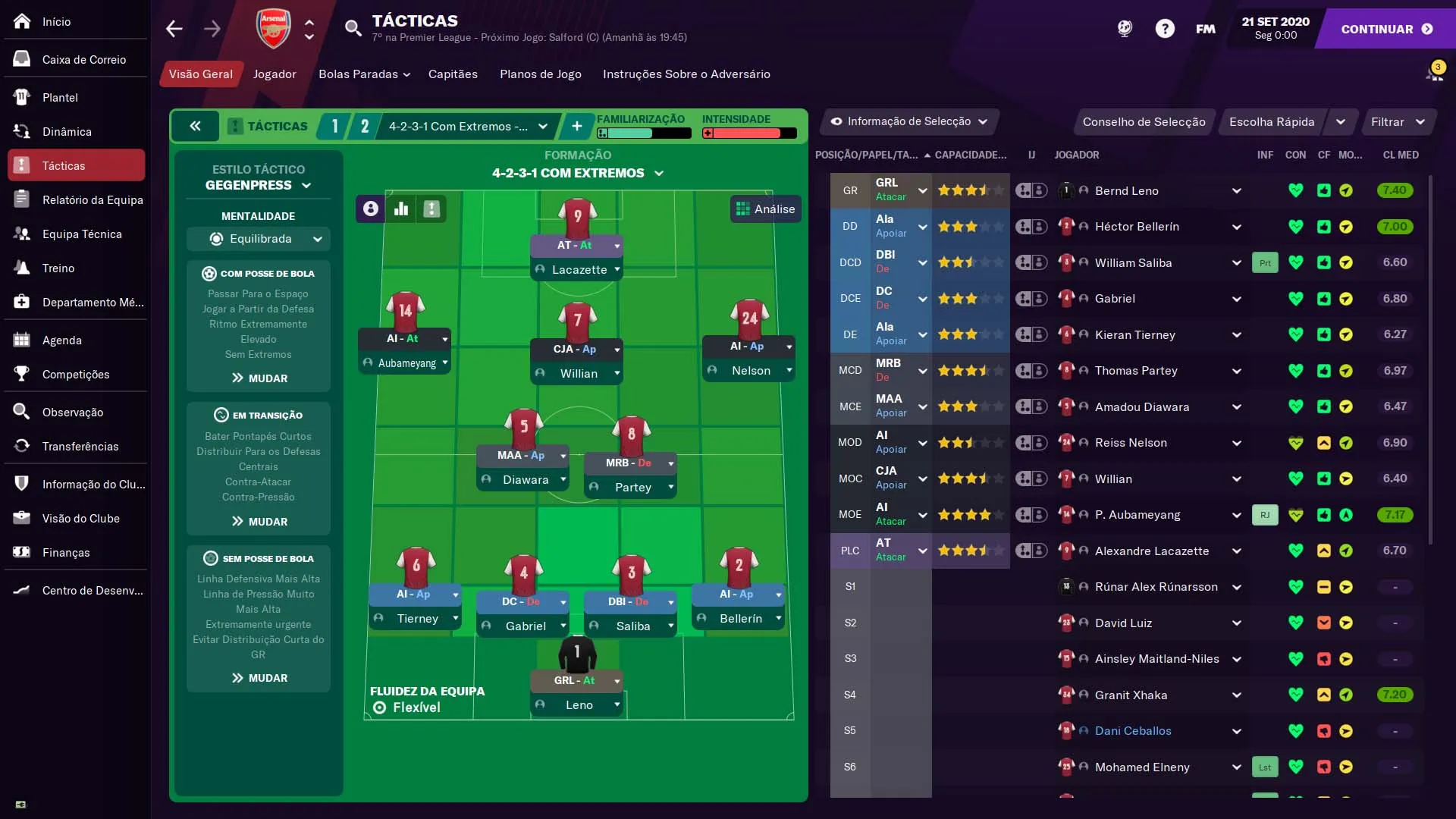 melhores táticas do fm