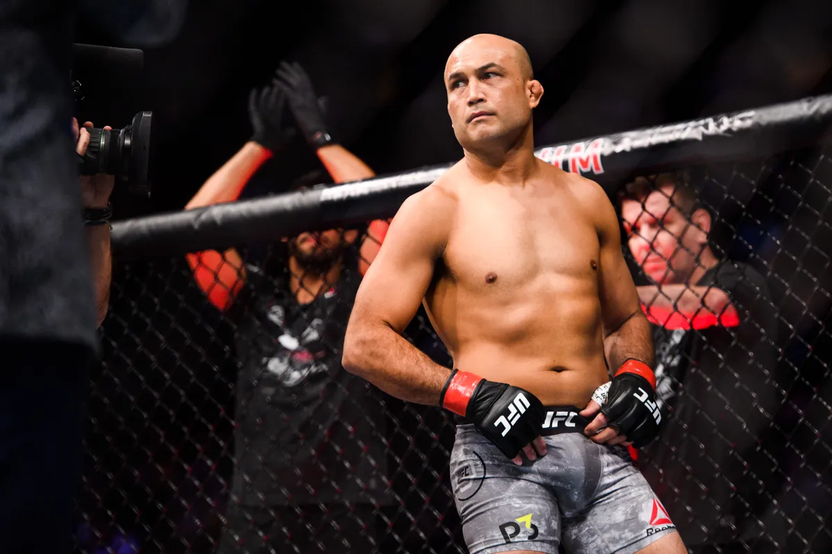 BJ Penn antes da luta contra Ryan Hall durante o UFC 232 (Iconsport)