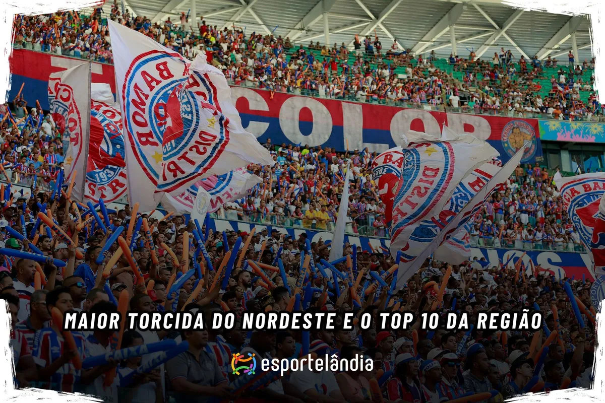 Saiba qual a maior torcida do Nordeste (2025): top 10 da região atualmente