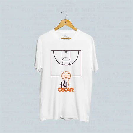 Camiseta Oscar Schmidt Quadra de Basquete