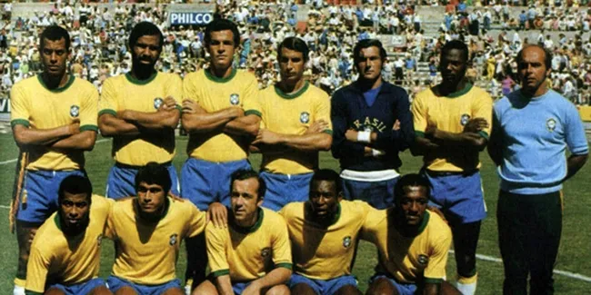 Camisa da Sele&ccedil;&atilde;o Brasileira em 1970