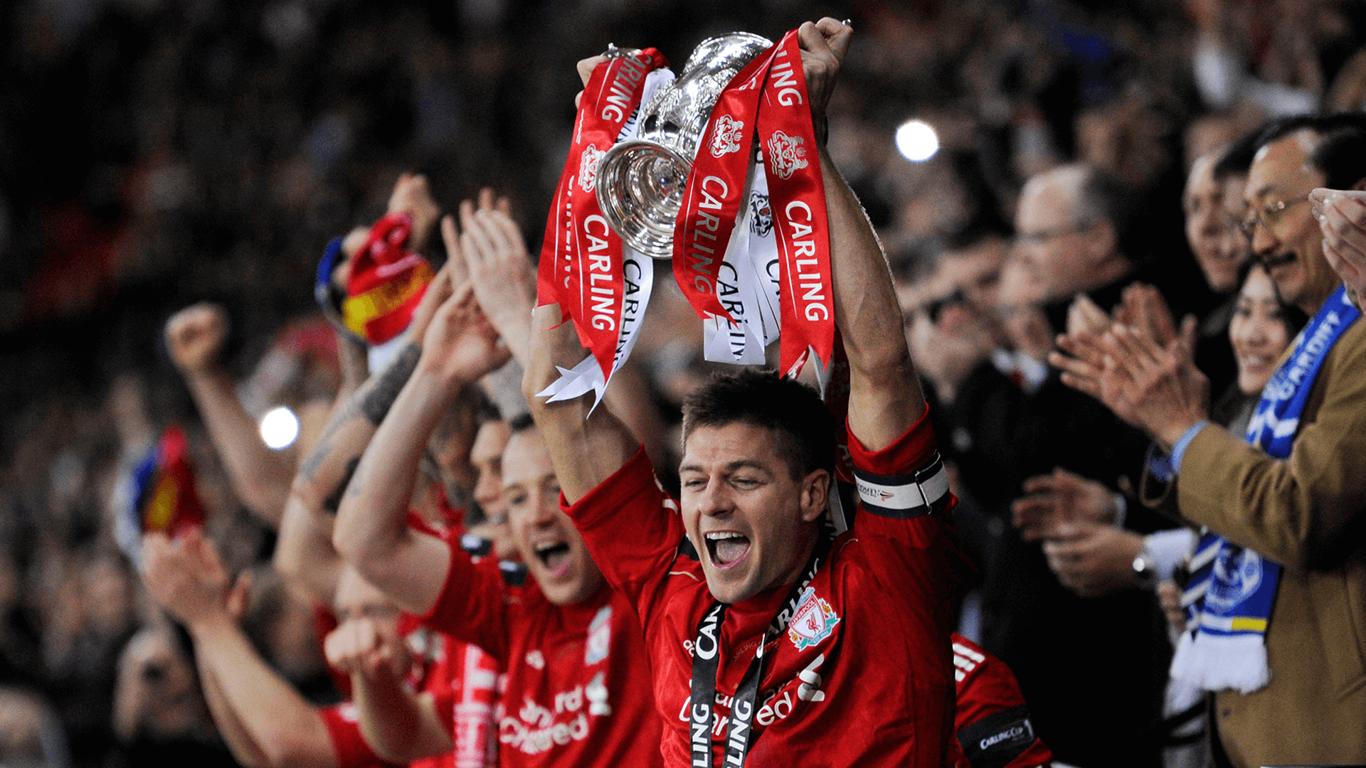 Liverpool de Steven Gerrard campeão da EFL Cup em 2012