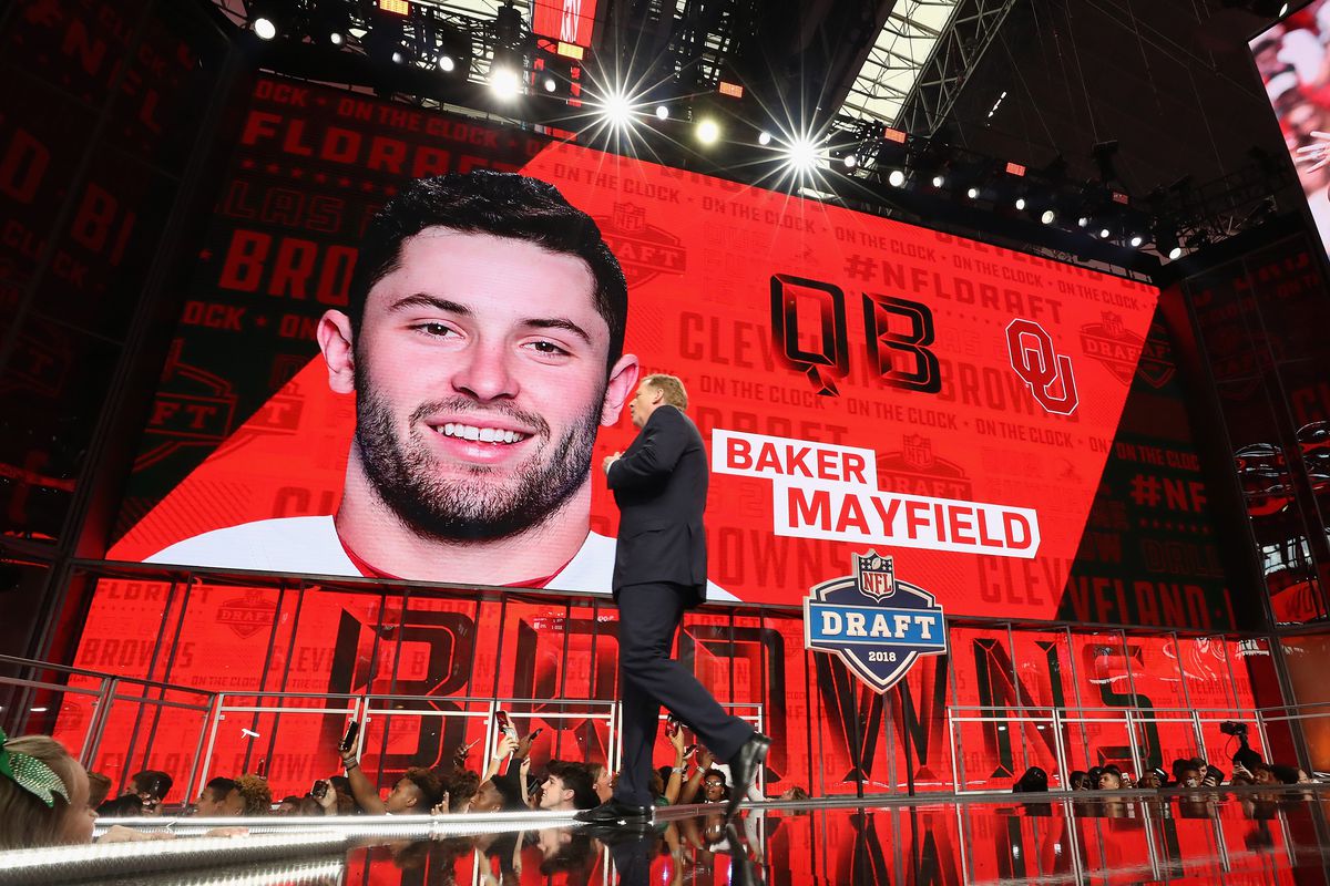 Baker Mayfield primeira escolha do draft da NFL de 2018