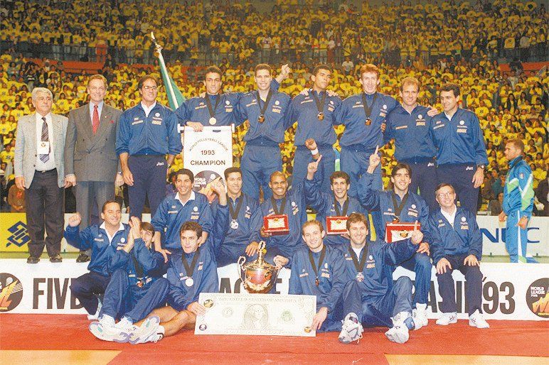 rasil campeão da Liga Mundial de vôlei 1993
