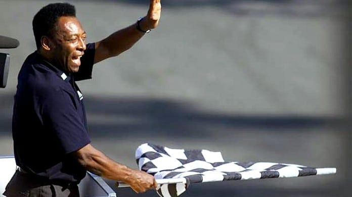 Pelé gafe bandeirada da Fórmula 1
