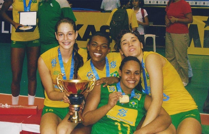 Fernanda Garay na seleção brasileira juvenil