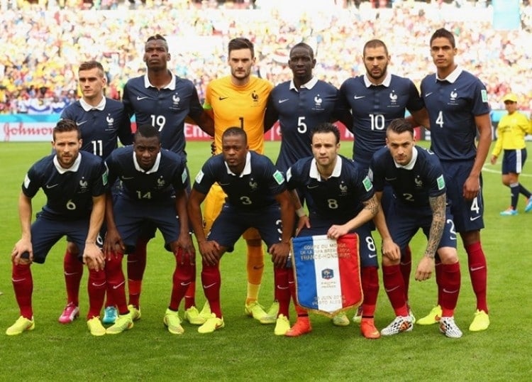 Camisas da França na Copa de 2014