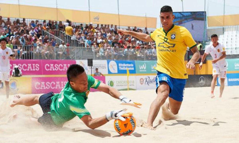 Quais são as posições no futebol de areia?