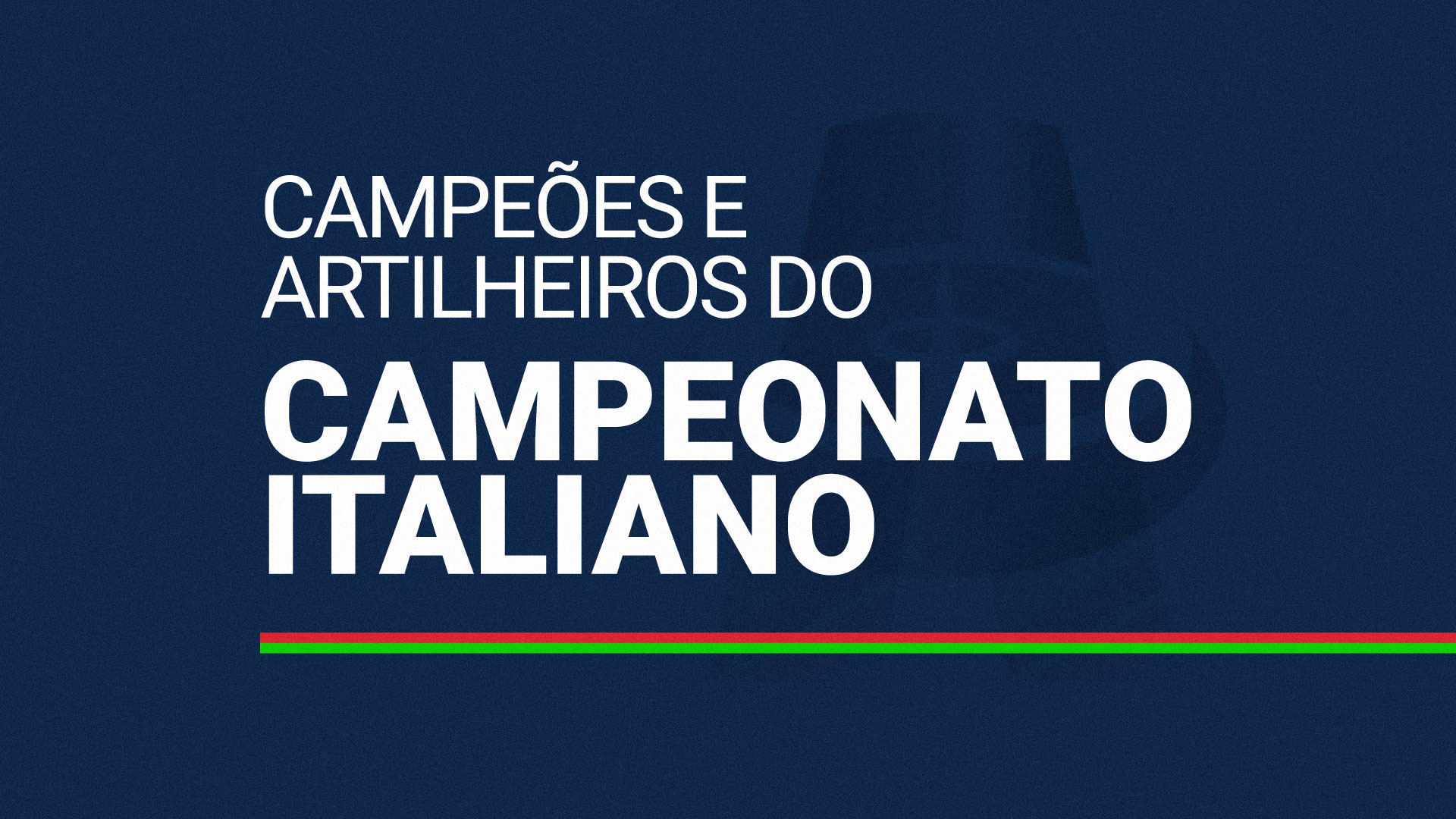 ⚰️🇮🇹 Muito perto de voltar a conquistar o título do Campeonato Itali