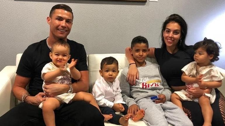 Cristiano Ronaldo e família